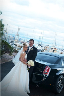 Melbourne beach wedding limo hire